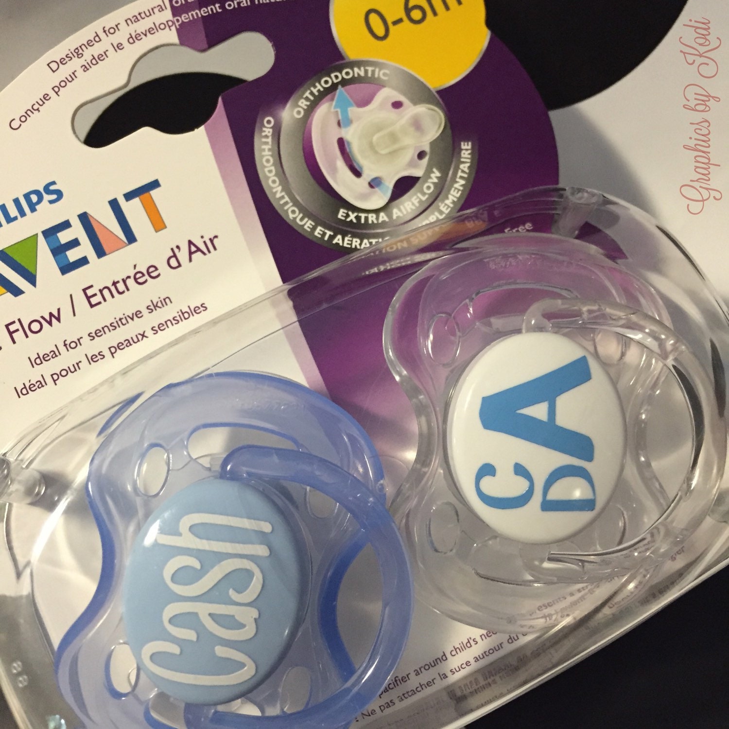 Personalized Pacifiers Baby Shower Gift