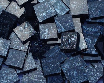 Black Sparkle Van Gogh Glass Mosaic Tiles