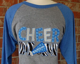 Cheer Mom Tee-Cheer Mom Shirt-Cheer Mom-Cheerleader Mom-Cheerleader Mom Tee-Cheerleader Mom Shirt-Blue Cheer Mom Shirt-Cheerleader Tee-Cheer