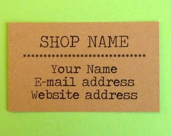 kraft business cards kraft paper business cards personalized kraft cards custom business card 100 biz card business supplies kraft cardstock