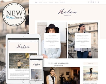 Helen WordPress Theme - Responsive & Feminine Template