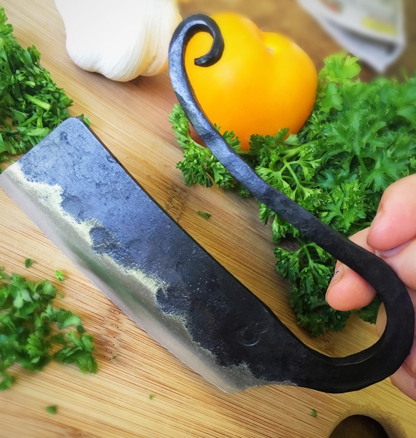 Herb chopper Hand vegetable chopper knife kitchen