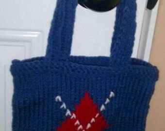 Small Scottish square blue bag