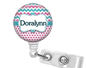 Retractable Badge Holder, Badge Reel Personalized, Badge Id Holder, Id Badge Reel, Nurse Badge Reel