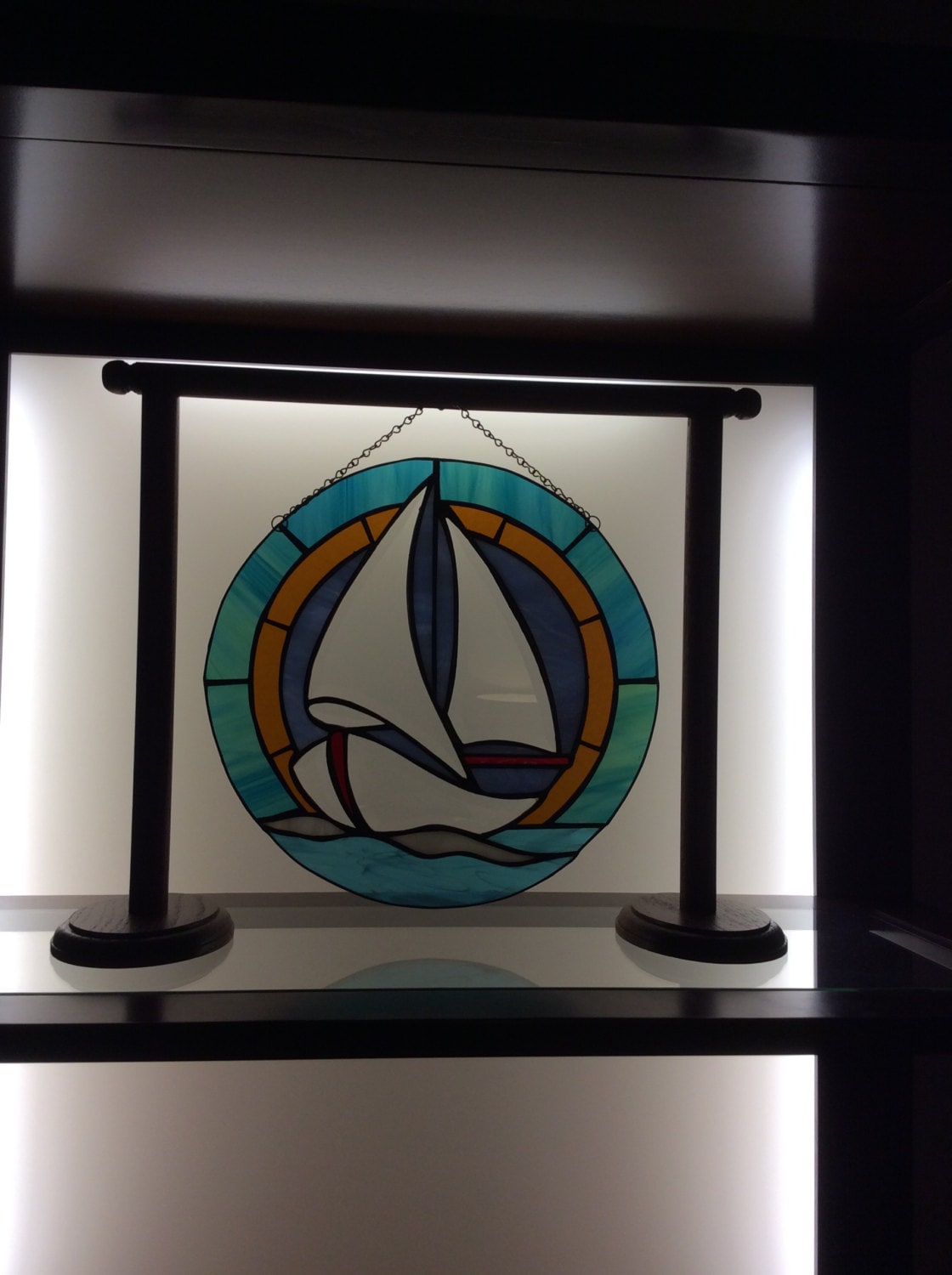 Stained Glass Panel Stand