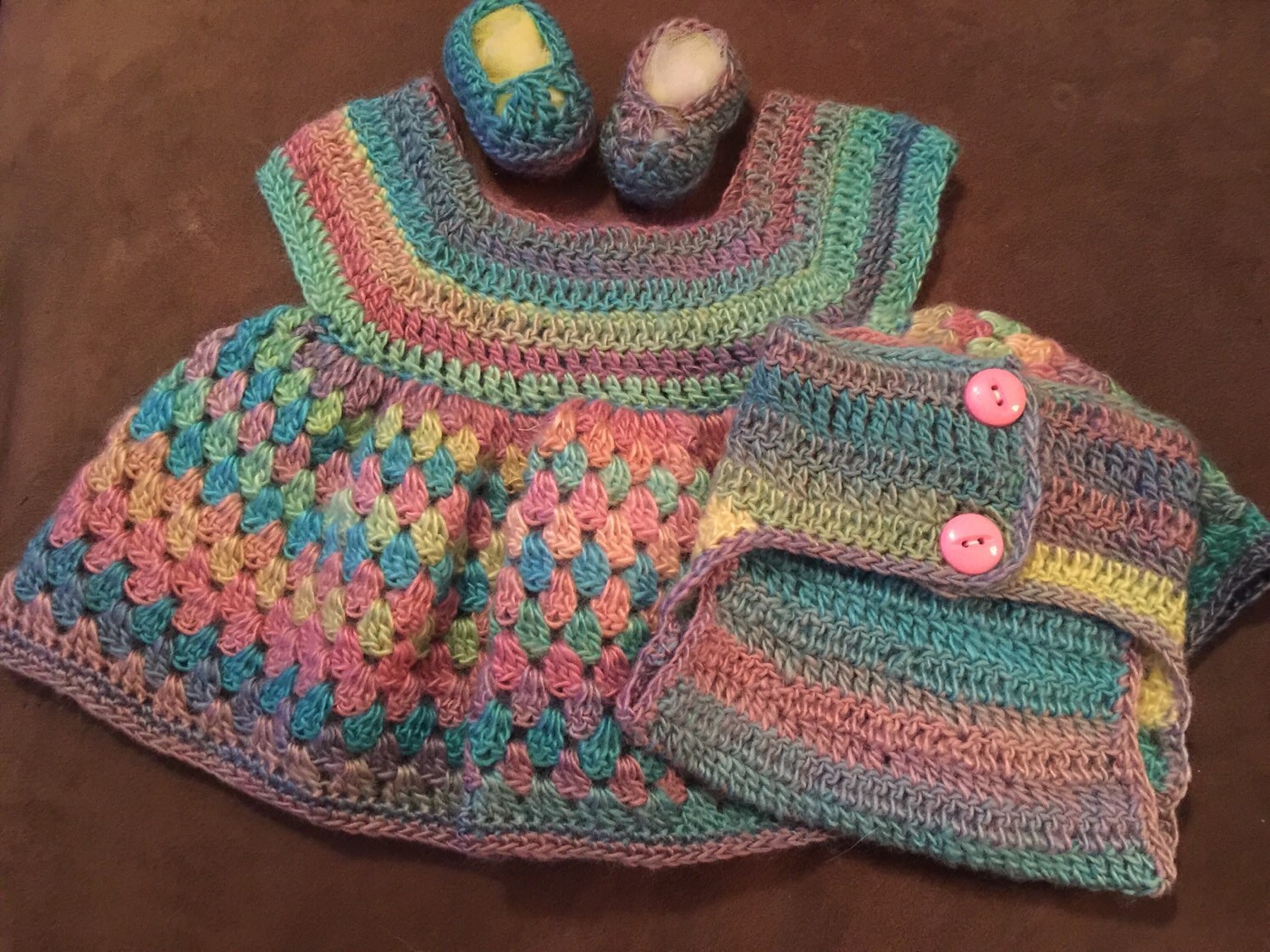 Crochet Baby Girl Dress Set
