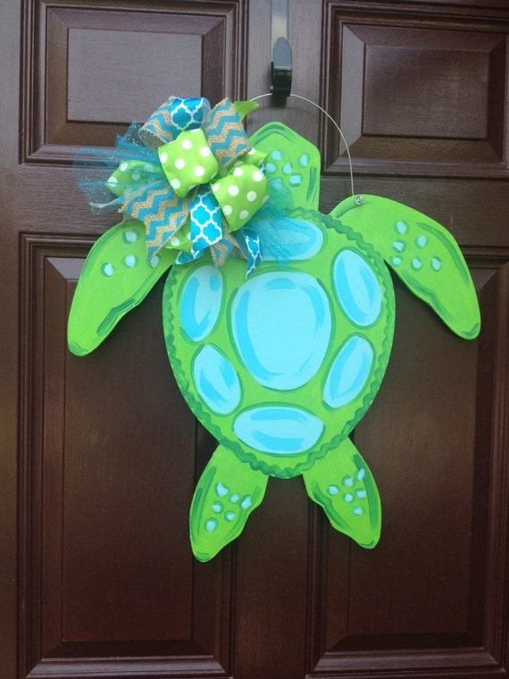 Sea Turtle Door Hanger/Beach Door Hanger/Beach House Decor