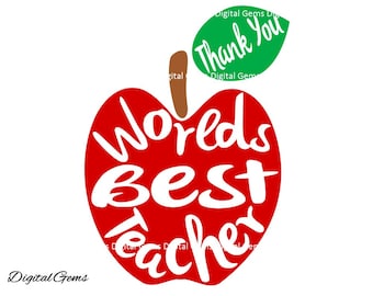 Best Teacher Thank You Teacher SVG / DXF Cutting by DigitalGems