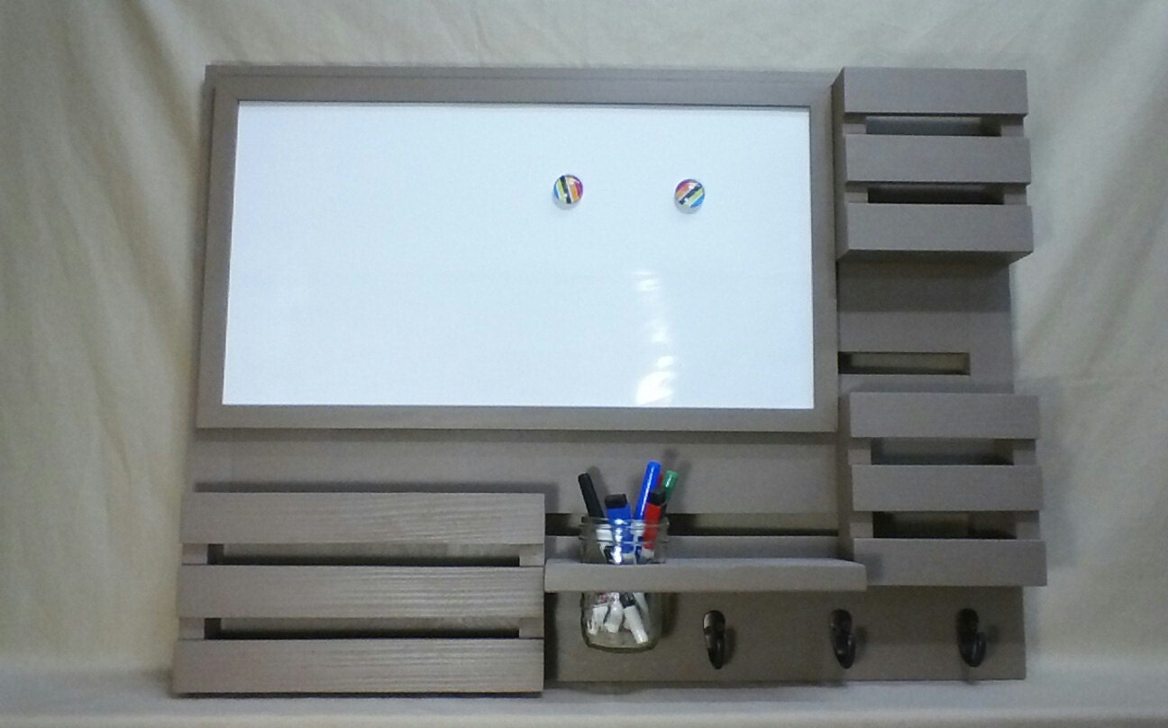 Dry Erase Board Mail Organizer Message Center