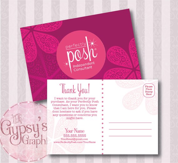 Perfectly Posh Thank You Cards Perfectly by TheGypsysGraphics