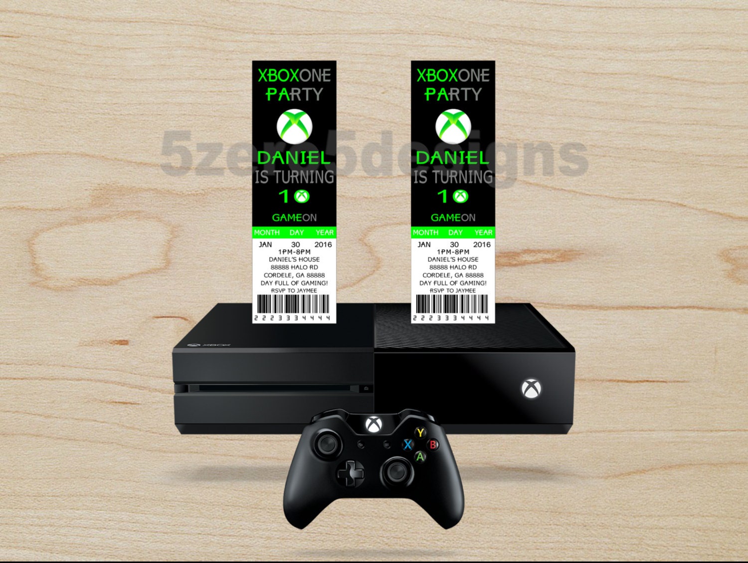 Xbox One invitation Xbox One Party Xbox Birthday Party Xbox