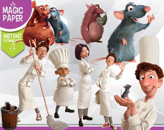 Ratatouille Clipart - Disney Pixar Digital 300 DPI PNG Images, Photos ...
