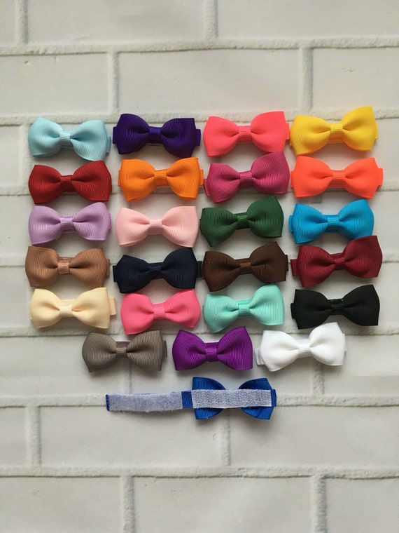 Velcro baby bow 2 classic bow velcro small size hair