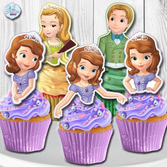 Sofia the First Cupcake Toppers Sofia the First Cupcake