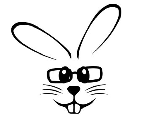 Download easter bunny glasses svg file digital by sweetsouthernsassy1