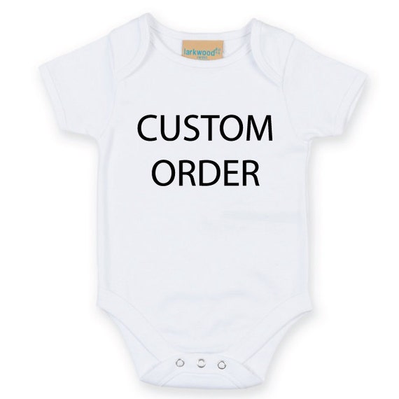 Custom Baby Bodysuit. Custom Baby Grow. Personalised Baby