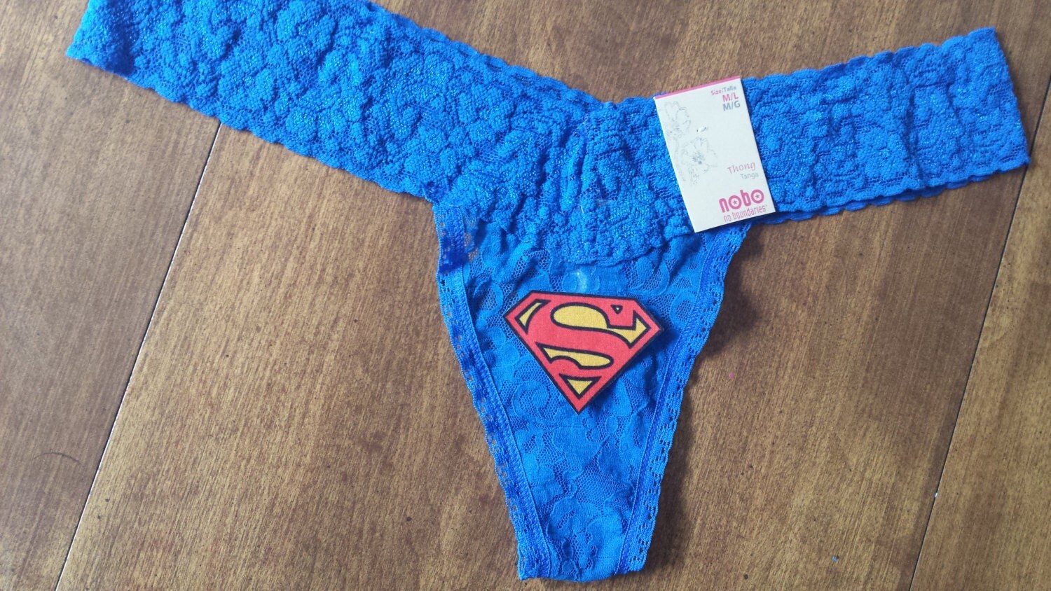 Supergirl Superman Thong Panty Panties Sexy M L Medium