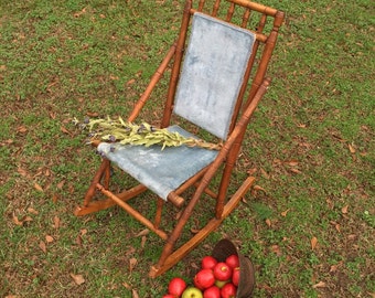 Vintage Victorian Rocking Chair / Wooden Rocking Chair / Vintage Rocking Chair