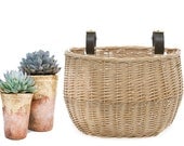Wicker Bicycle Basket | Vintage style Bike Basket | Photo Prop | Supply Container