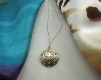 Sand Dollar Sterling Silver Necklace