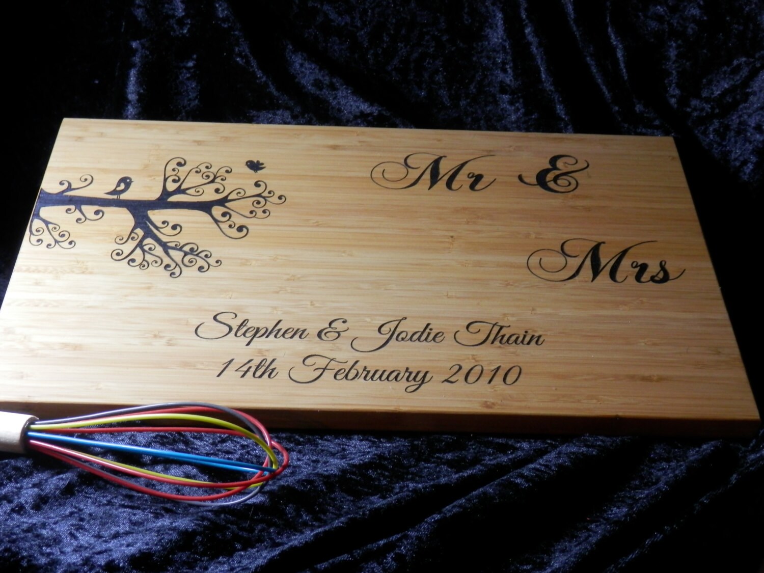 No. 20 Chopping / Bread Board Wedding Gift Engraved and