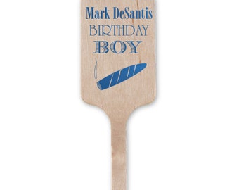 Birthday Boy Party Drink Stirs / Personalized Cocktail Stirs / Custom Cocktail Stirs / Birthday Party Decor / Bar Cart Decor