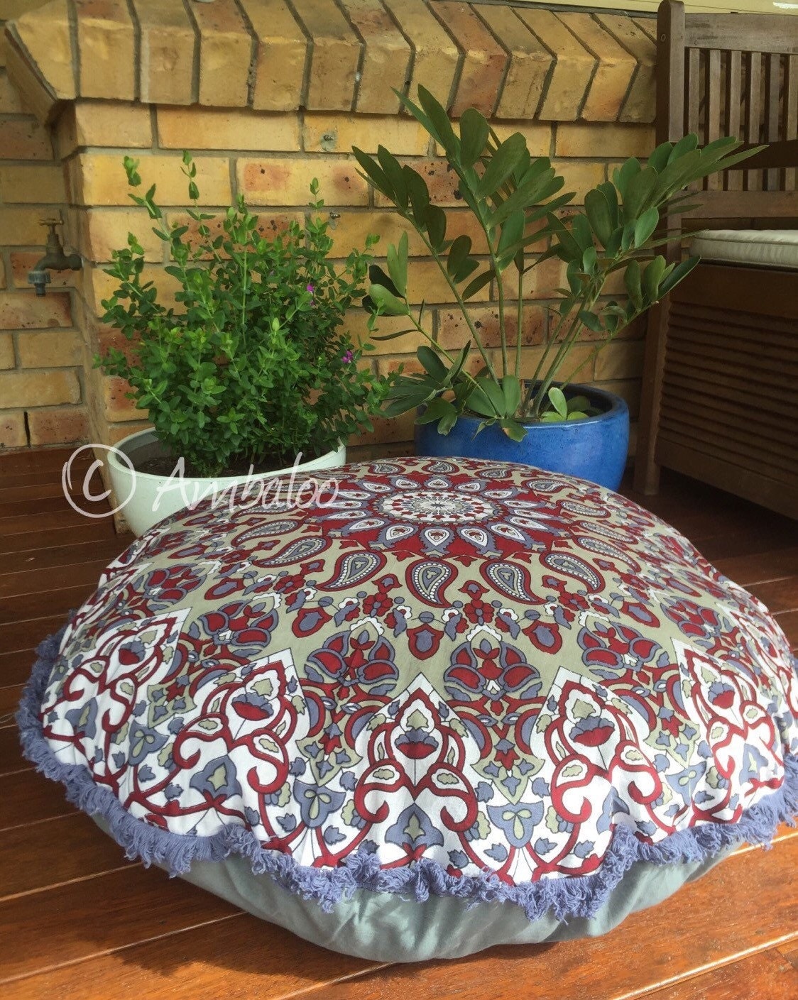 Large Floor Cushions Dog bed Meditation Dog Bed pillow by Ambaloo