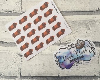 Guinea pig stickers for Erin Condren, Plum Paper, Filofax, Kikki K (DPD502)