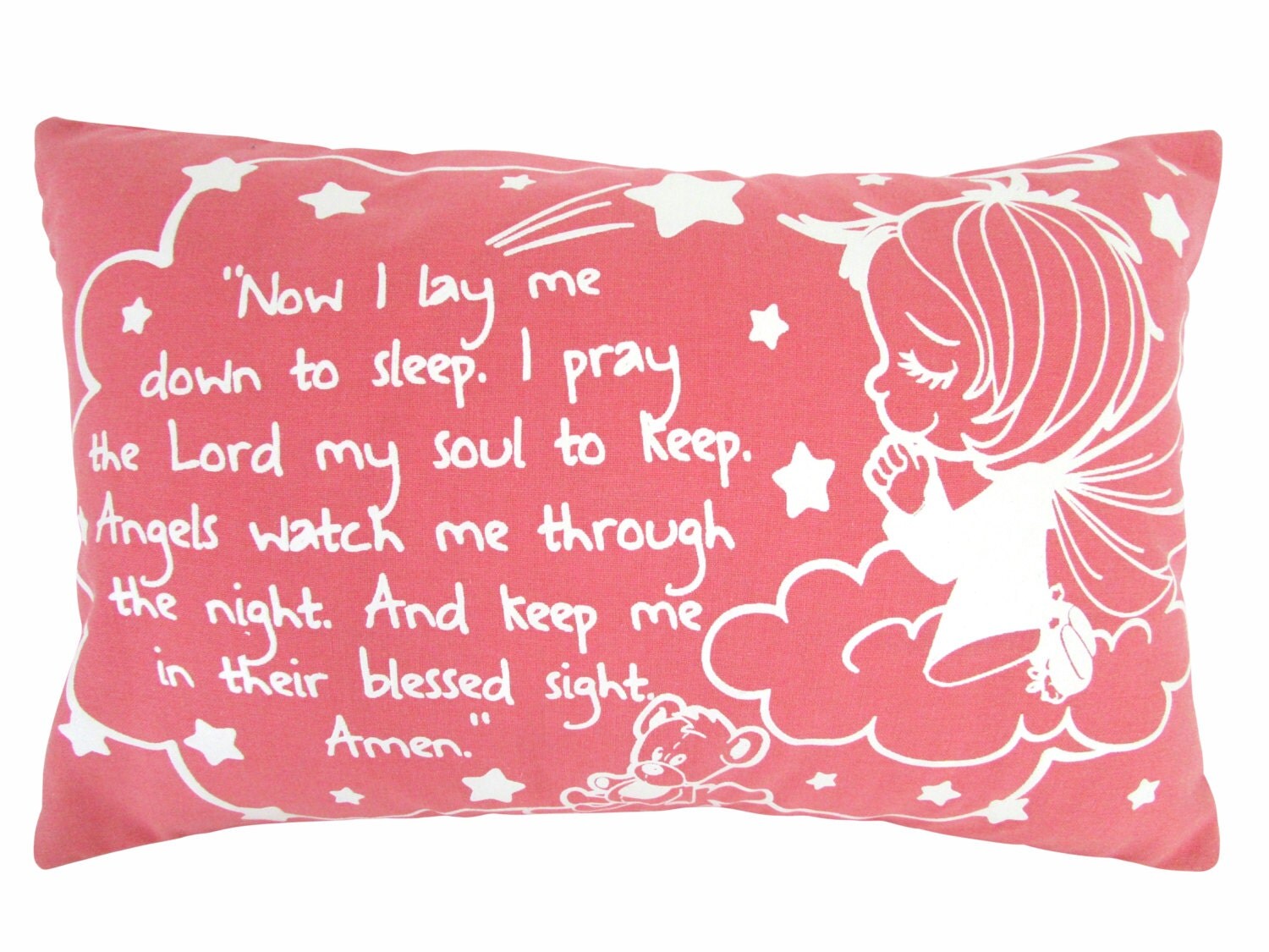 Baby Pillows Prayer pillow Glow Pillow by GlowIntheDarkBedtime