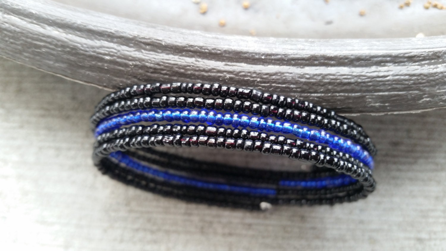 Thin Blue Line Bracelet
