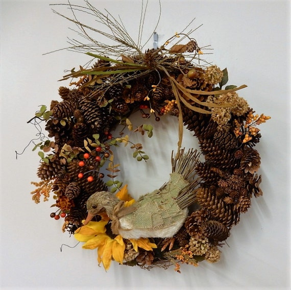 Rustic Duck Wreath-Fireplace Wreath-Cabin Wreath-Hunting Lodge