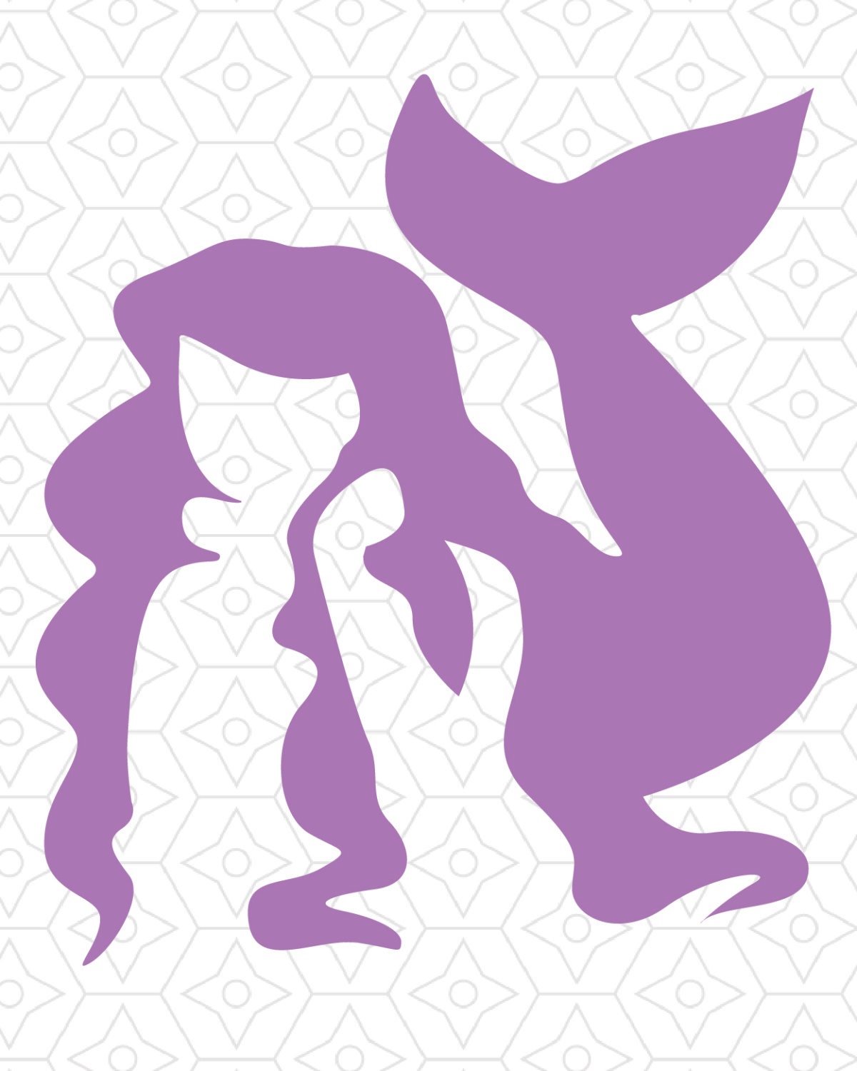 Download Mermaid Silhouette Decal Design, SVG, DXF Vector files for ...