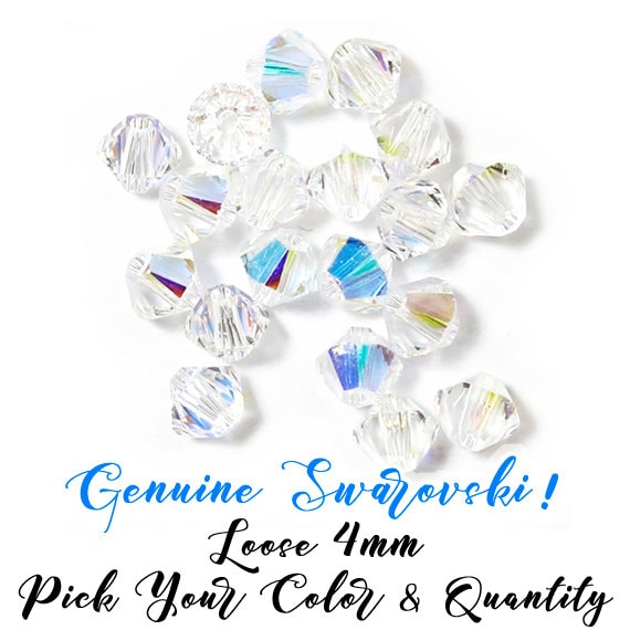 BULK Loose Swarovski Crystals 4mm Bicone Birthstones