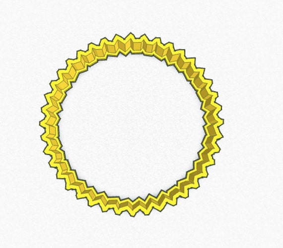  Zig  Zag  Circle Shape 