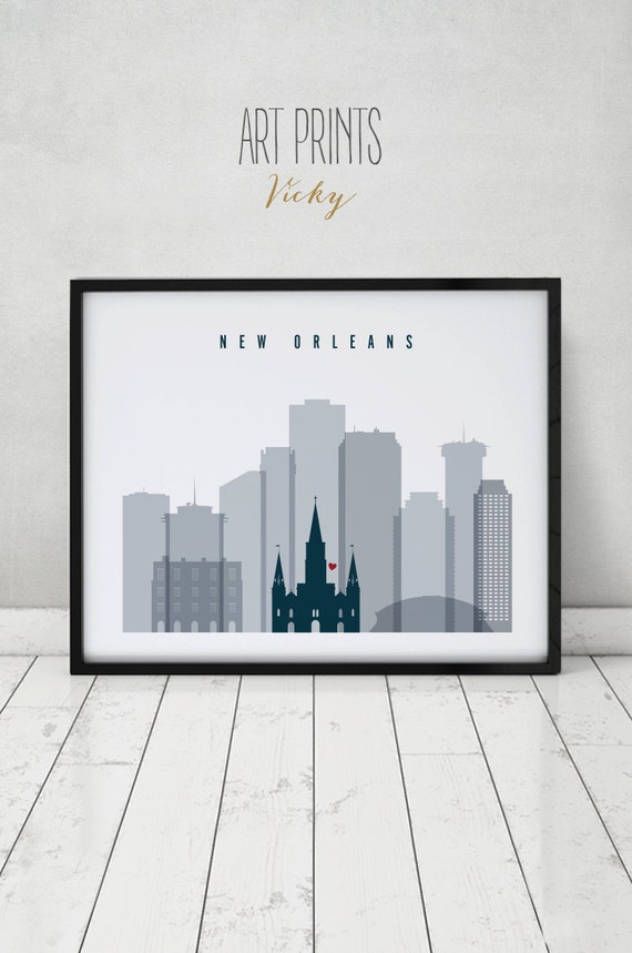 New Orleans print Poster Wall art New Orleans Louisiana