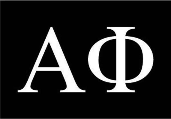 Alpha Phi Sorority Greek Letters Decal Vinyl Window Bumper Car 