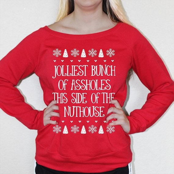 Jolliest bunch christmas sweater by GirlyGrip on Etsy
