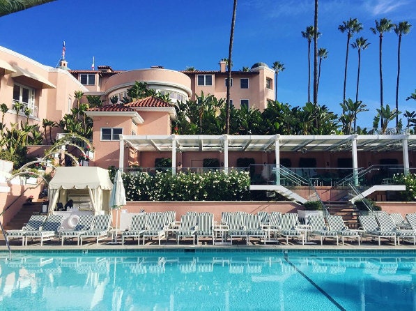 Beverly Hills Hotel Pool BHH Polo Lounge Beverly Hills