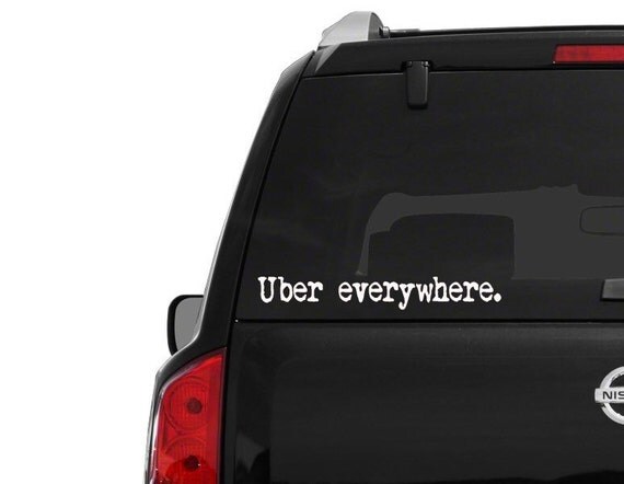 Uber everywhere car window decal fast shipping 8