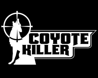 Coyote decal | Etsy