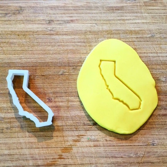 Items similar to California Cookie Cutter, State Cookie Cutter, 3D