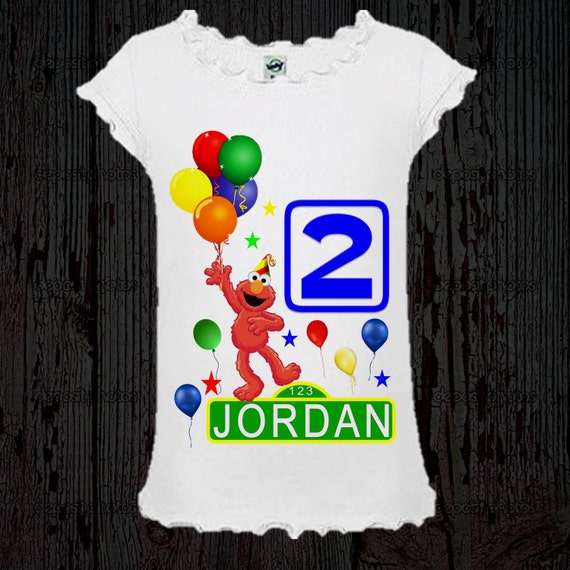 Elmo Birthday Shirt Girl's Elmo Shirt