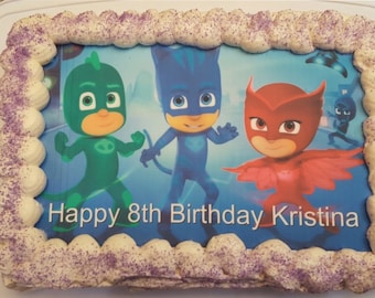 Pj Masks cake topper, cupcake topper, frosting sheet, edible images