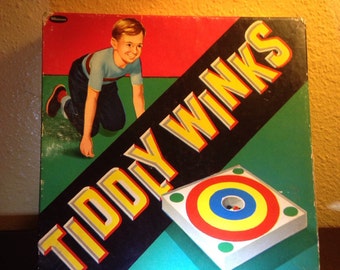Vintage Bulls-Eye Tiddly Winks Game