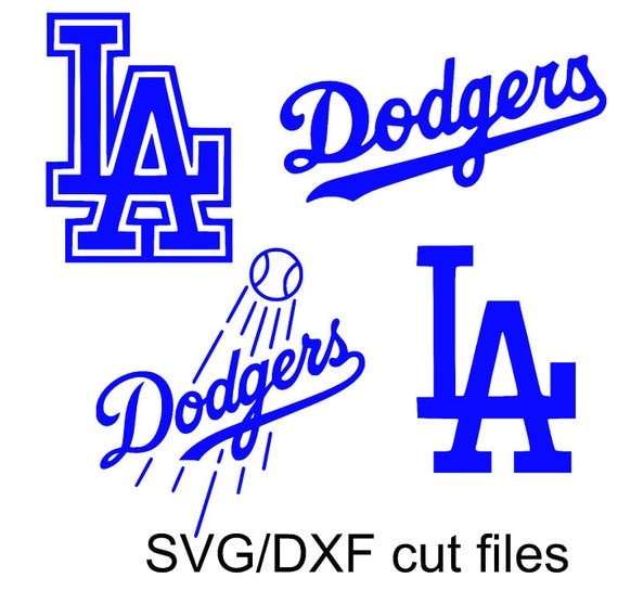 Los Angeles Dodgers logo SVG and DXF Cut File by OhThisDigitalFun