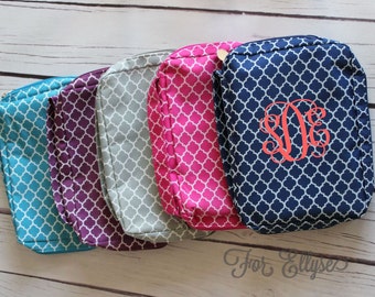Quatrefoil Bible Cover - soft sided Bible or journal carrying case - Personalized