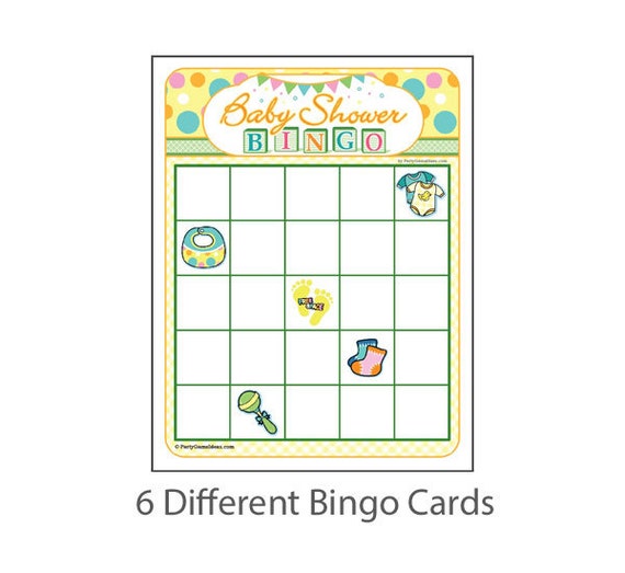 baby shower bingo game free download