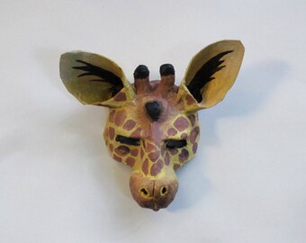 Paper mache african mask