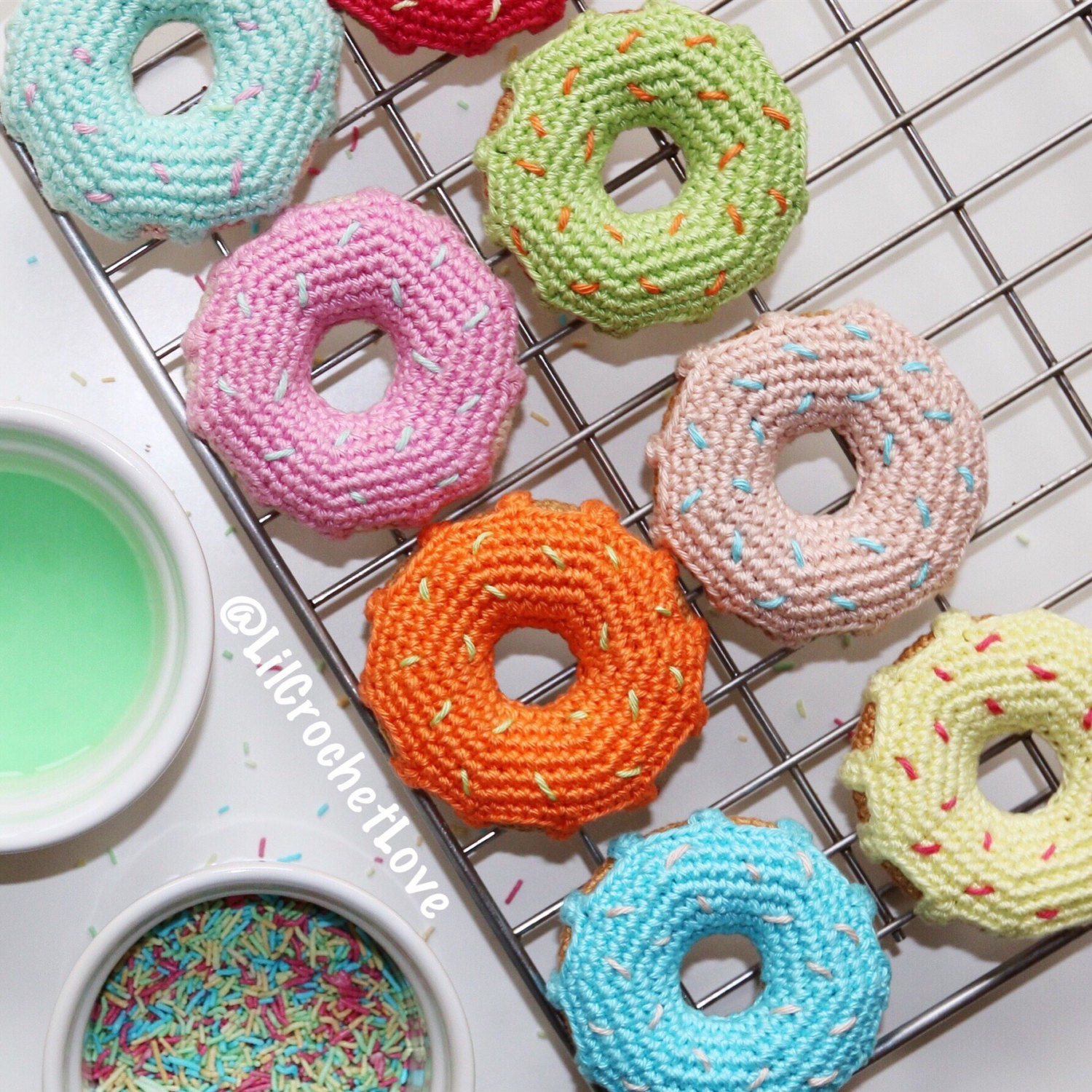 Crochet Donut/ Amigurumi Donut/ Pretend Play/ Play Food/