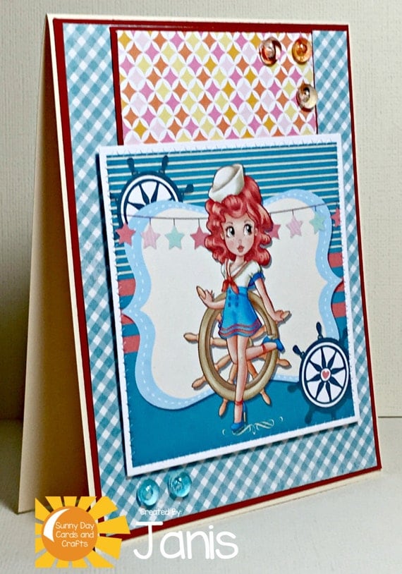 Items Similar To Hey Sailor Handmade Card On Etsy